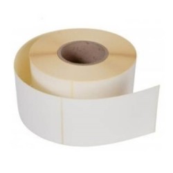 Etichete Semilucioase 80x60 mm, 600 Etc/Rola, Autocolant Semilucios cu Adeziv Permanent