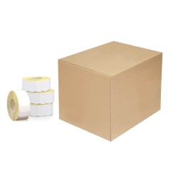 Set 200 Role Etichete de Pret Albe 26x12 mm, 1500 Etc/Rola - Etichete Autoadezive Colturi Rotunjite