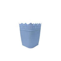 Ghiveci Dantelat Sterk, 1L, Alb, 11.5x11x14.5 cm, Plastic, Ghiveci, Ghiveci Dantelat, Ghiveci Flori, Ghiveci Pentru Flori, Ghiveci Color, Ghiveci Interior, Ghiveci Plastic, Ghiveci Cu Model Dantelat, Ghiveci Interior Flori