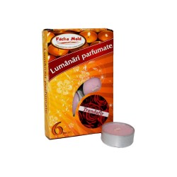 Set 6 Lumanari Parfumate Faclia Mold, Trandafir, Tip Pastila, 4 h Timp de Ardere, Lumanari cu Parfum de Trandafir, Lumanari Trandafir, Lumanari Pastile Parfumate, Lumanari Parfumate Pastile, Lumanari Parfumate Tip Pastile