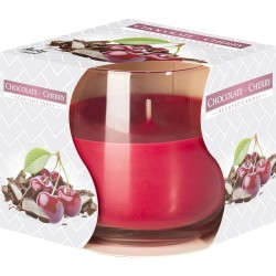 Lumanare Parfumata in Pahar de Sticla Aura Ciocolata cu Cirese, Lumanare Pahar de Sticla, Lumanare Aura, Lumanare Pahar de Sticla Aura, Lumanare Aromatica, Lumanare Decorativa, Lumanare Parfumata Decorativa