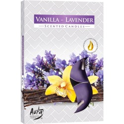 Set 6 Lumanari Parfumate Tip Pastila Aura Vanilla Lavender, Parfum de Vanilie si Lavanda, Lumanari Parfumate, Lumanari Pastila, Lumanare Tip Pastila, Pastile Lumanari Parfumate, Lumanare cu Parfum, Lumanare Parfum Vanilie, Lumanare Parfum Lavanda