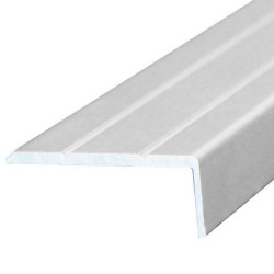 Profil Aluminiu pentru Trepte, 25x10 mm, 2.7 m, Argintiu, Model 3126, Profil Trepte, Profil pentru Treapta, Profil Protectie Trepte, Profil pentru Protectia Treptelor, Profil pentru Trepte, Profile pentru Trepte, Profile Trepte