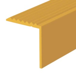 Profil Treapta 4712, 20mm x 20mm x 1m, Aluminiu, Auriu, Profil Treapta 100cm, Profil de Aluminiu pentru Treapta, Profil Auriu pentru Treapta, Profile de Aluminiu pentru Trepte, Profile Trepte Aurii, Profile pentru Scari, Profil Protectie Treapta