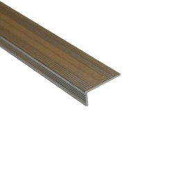 Profil Treapta 4712, 20mm x 20mm x 1m, Aluminiu, Bronz, Profil Treapta 100cm, Profil de Aluminiu pentru Treapta, Profil Bronz pentru Treapta, Profile de Aluminiu pentru Trepte, Profile Trepte Bronz, Profile pentru Scari, Profil Protectie Treapta