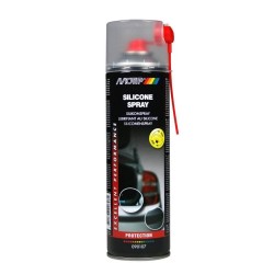 Spray Lubrifiant Motip, 400 ml, Cauciuc si Materiale Sintetice, Spray Lubrifiant pentru Cauciuc, Spray-uri Lubrifiante Sisteme de Inchidere, Solutii pentru Balamale si Incuietori, Silicon Spray pentru Balamale si Incuietori, Solutii Lubrifiante pentru Usi