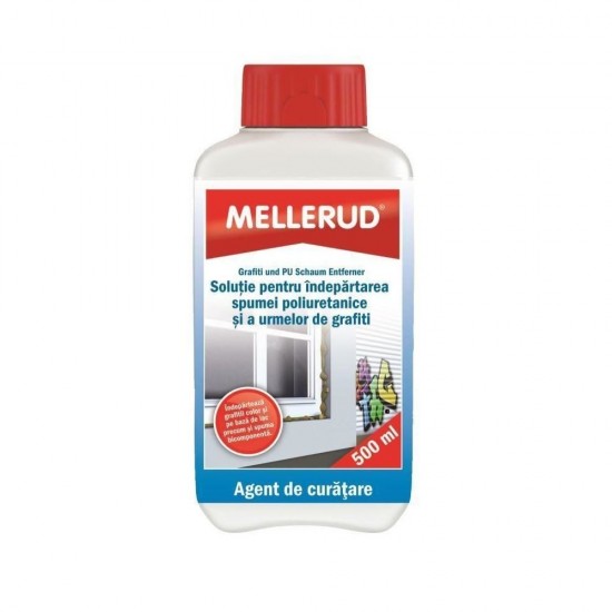 Solutie Curatare Spuma Poliuretanica si Grafiti Mellerud, 500 ml, Solutie Curatare Spuma Poliuretanica, Detergent Curatare Spuma Poliuretanica, Solutie Curatare Grafiti, Detergent Curatare Grafiti