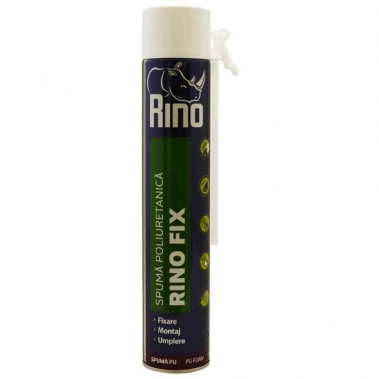 Spuma Poliuretanica de Iarna Rino Fix, 700 ml, Aplicare Manuala, Spuma pentru Etansare si Izolare pe Timp de Iarna, Izolatie Spuma Poliuretanica, Izolatii Spume Poliuretanice, Spuma Poliuretanica Termoizolanta, Termoizolatie Spuma