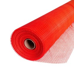 Plasa din Fibra de Sticla pentru Interior Termico, 125g/mp, 5x50mm, 50ml, Rosie, Plasa Fibra de Sticla, Plasa din Fibra Premium, Plasa din Fira Termico, Plasa Fibra de Sticla Constructii, Plasa Tencuiala, Plasa Tencuiala Mecanizata