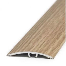 Profil Trecere cu Functie Dubla 3047, 30mm x 0.9m, Aluminiu, Stejar, Profil Trecere Pardoseala, Profil de Trecere Functie Dubla, Profil de Trecere Aluminiu, Profile de Trecere Parchet, Profil Trecere cu Functie Dubla Pardoseli