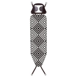 Masa de Calcat cu Suport Fier de Calcat, 97x30x90 cm, Culoare Alb/Negru, Masa de Calcat, Masa de Calcat cu Suport, Masa cu Suport Fier, Husa Masa de Calcat, Masa de Calcat din Fier, Masa de Calcat Ajustibila, Masa de Calcat Haine