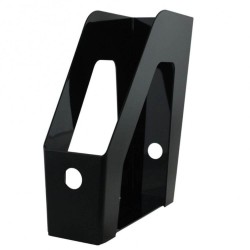 Suport Vertical Documente ECADA, Material Plastic, Negru, Suport Documente, Suport Documente Negru, Suport Documente din Plastic, Suport Documente Birou, Organizator Documente, Organizator Reviste, Organizator Dosare