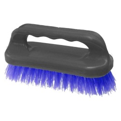 Perie Menaj Ovala, Gri, Peri Alb/Albastru, Perie pentru Menaj, Perii din Plastic cu Maner, Perie pentru Curatat Suprafete, Perie pentru Uz Casnic, Perie cu Maner pentru Curatenie Casa