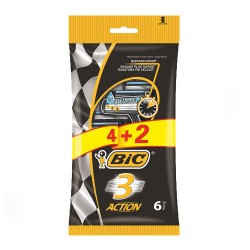 Set 6 Aparate de Ras BIC Action cu 3 Lame, Lame de Barbierit, Lame pentru Ras, BIC pentru Barbierit, BIC pentru Ras, Aparat pentru Ras, Aparat pentru Barbierit