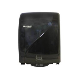 Dispenser Lucart Prosoape, 38x29x22 cm, Plastic, Culoare Neagra, Dispenser pentru Prosoape, Dispensere pentru Prosoape Hartie, Dispenser pentru Uz Profesional, Dispenser din Plastic pentru Role Hartie, Articole Profesionale de Igiena