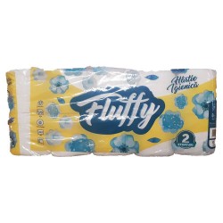 Hartie Igienica Alba FLUFFY, 2 Straturi, 10 Role/Bax, 140 Foi/Rola, 9.5 cm, Hartie Igienica Parfumata, Hartie Igienica Simpla, Hartie Igienica Alba, Hartie Igienica Simpla la Bax, Hartie Igienica Fluffy