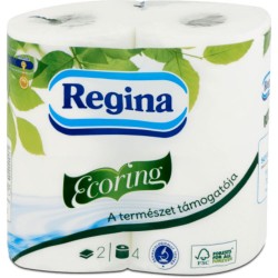 Hartie Igienica Regina Ecoring, 2 Straturi, 4 Role/Bax, Hartie Igienica la Bax, Hartie Igienica Alba, Hartie Igienica Regina Ecoring, Hartie Igienica Neparfumata