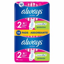 Absorbante Always Ultra Duo Super Plus, 14 Buc, Marimea 2, Absorbante Igienice, Absorbant Always, Absorbant Igienic, Absorbant Extern, Tampon Extern, Tampoane Externe, Absorbante Externe, Tampoane Igienice, Absorbant Igienic, Tampon Igienic