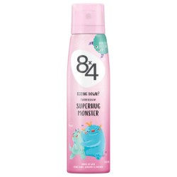Deodorant Spray 8x4 Superhug Monster, 150 ml, Protectie 48h, Parfum de Zambila si Bergamot, Deodorant, Deodorant Spray, Deodorant 8x4, Deodorant 8x4 Spray, Deodorant Parfumat, Deodorant Femei, Deodorante Femei, Deodorant cu Zambila