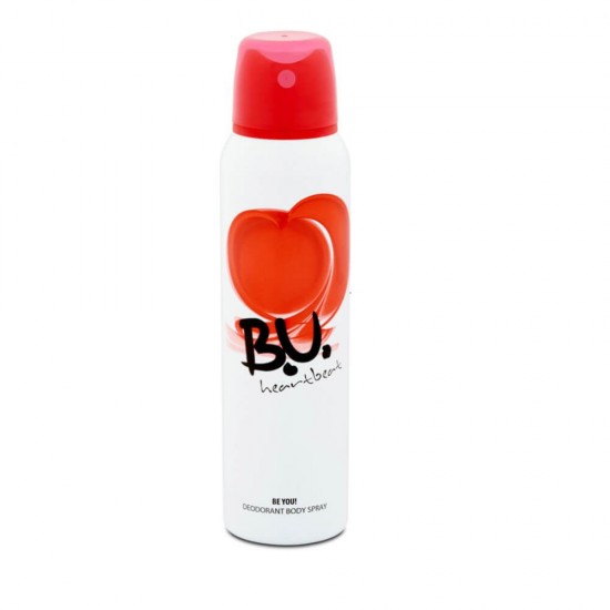 Deodorant Spray B.U. Heartbeat, 150 ml, Deodorant Femei, Deodorante Femei, Deodorant Spray BU, Antiperspirant B.U., Deodorante si Antiperspirante Femei, Spray Antiperspirant, Ingrijire Corporala, Deodorante BU pentru Femei, Produse B.U.