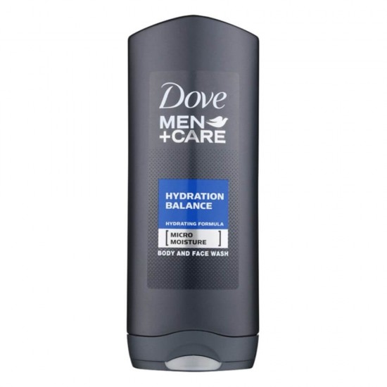 Gel de Dus DOVE Men Hydration Balance, 400 ml, Gel de Dus pentru Barbati, Geluri Dus pentru Barbati, Geluri de Dus DOVE, Gel pentru Dus, Produse Ingrijire Corp, Produse Igiena Corp, Cosmetice pentru Corp