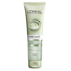 Gel Matifiant Curatare Ten L'Oreal Paris Pure Clay, 150 ml, Gel Curatare Ten L'Oreal Paris Pure Clay, Gel Matifiant L'Oreal Pure Clay, Gel Curatare Fata L'Oreal, Gel pentru Curatarea Fetei, Gel cu Eucalipt pentru Curatarea Fetei