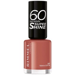 Lac de Unghii Rimmel London 60 Seconds 707 Tan-A-Cotta, 8 ml, Maro, Lac de Unghii Colorat, Lac de Unghii Clasic, Oja de Unghii Manechiura, Produse Ingrijirea Unghiilor, Lacuri Rimmel London pentru Manechiura si Pedichiura