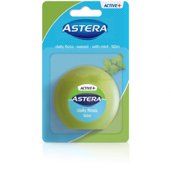 Ata Dentara ASTERA Active, 50 m, Ata pentru Ingrijire Dentara, Ata pentru Curatarea Dintilor, Ata pentru Ingrijire Orala, Articole Ingrijire Dentara, Ata Dentara, Ata Dentara 50 M