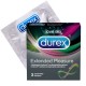 Prezervative DUREX Extended Pleasure 3 Buc, Prezervative din Latex, Prezervative Fara Aroma, Prezervative Transparente, Prezervative Lubrifiate, Prezervative DUREX