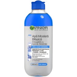 Apa Micelara Bifazica cu Apa de Albastrele Garnier Skin Naturals, 400 ml, Apa Micelara Ten, Apa Micelara Garnier, Apa Micelara Garnier Skin Naturals, Apa Micelara Ten Sensibil, Produs pentru Ten Sensibil, Apa Micelara Buna