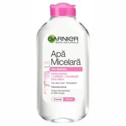 Apa Micelara pentru Ten Sensibil Garnier Skin Naturals, 125 ml, Apa Micelara Ten, Apa Micelara Garnier, Apa Micelara Garnier Skin Naturals, Apa Micelara Ten Sensibil, Produs pentru Ten Sensibil, Apa Micelara Buna