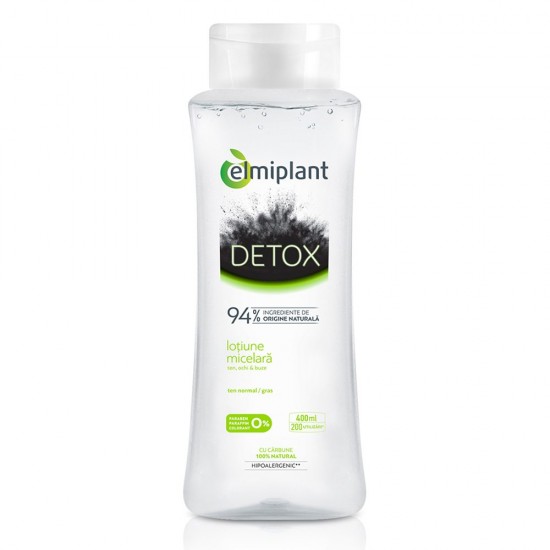 Apa Micelara Elmiplant Detox, 400 ml, Apa Micelara Demachianta, Demachiant Apa Micelara, Lotiune Micelara Curatare, Lotiune Micelara Demachianta, Lotiuni Micelare, Ape Micelare, Lotiune Demachianta Micelara, Lotiuni Demachiante