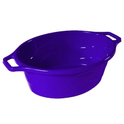 Lighean Oval cu Manere STERK, Capacitate 20 L, Dimensiune 50x40x20 cm, Material Plastic, Culoare Albastru, Lighean cu Manere, Lighean Oval, Lighean Plastic