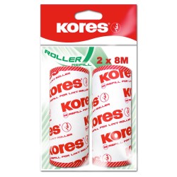 Set 2 Rezerve pentru Rola pentru Scame Kores, Rezerve Rola pentru Curatat Scame, Rola Scame Kores, Rola Kores Scame, Rola de Curatat Scame, Rola Scame din Hartie, Rola Scame pentru Tesaturi, Rola Scame Tesaturi, Rola Adeziva Scame, Rola de Scame