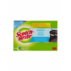 Burete SCOTCH BRITE Delicat Fresh cu Protectie Unghii, 2 Buc/Set, Burete Bucatarie, Bureti de Vase, Burete pentru Vase, Bureti Clasici de Vase, Burete Vase Scotch-Brite, Bureti Vase Scotch-Brite