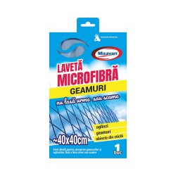Laveta din Microfibra pentru Geam Misavan, 40x40 cm, Lavete Microfibra, Lavete Absorbante, Laveta Absorbanta, Laveta Geamuri, Lavete Geamuri, Laveta Curatenie, Laveta Bucatarie, Laveta Sticla, Lavete Sticla, Lavete Bucatarie, Laveta Oglinda