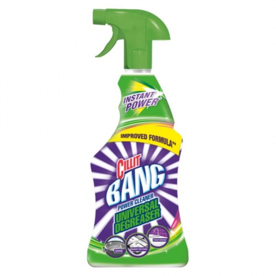 Spray Solutie Degresanta CILLIT Bang Power Cleaner Degreaser, Cantitate 750 ml,  Solutie Curatat cu Pulverizator, Spray Curatare pentru Bucatarie, Solutie Degresanta, Solutii Degresante pentru Suprafete, Solutii si Produse de Curatenie