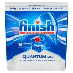 Detergent pentru Masina de Vase FINISH, Quantum Max, 36 Tablete, Detergenti pentru Masinile de Vase, Detergent Capsule pentru Masina de Vase, Detergent pentru Masina de Curatat Vasele, Detergent Vase Finish