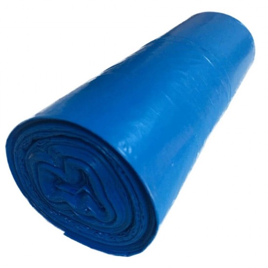 Saci Menajeri, 240L, 110x125 cm, 10 Buc/Rola, Material LDPE, Albastri, Rola Saci Menajeri, Role Saci Menaj, Saci Menajeri in Rola, Rola Saci de Gunoi, Saci Menaj, Saci de Gunoi, Saci Menajeri 240L