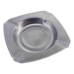 Scrumiera Patrata Cromata, Argintie, Scrumiere din Metal, Scrumiere, Scrumiera de Metal, Scrumiera Patrata, Scrumiere Metalice Patrate, Scrumiere de Masa, Scrumiera Metalica, Articole pentru Bar