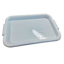 Tava Plastic STERK Lux, Alba, Tavi de Plastic pentru Servire, Suport Plastic Vase, Tava Plastic pentru Autoservire, Tava pentru Autoservire, Tavi Plastic pentru Restaurante, Tavi Plastic pentru Transport Alimente