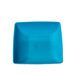 Farfurie Patrata Mica Sterk, 17x17x3 cm, Albastra, Farfurie, Farfurie Plastic, Farfurie din Plastic, Farfurie Mica, Farfurie Mica Plastic, Farfurie Sterk, Farfurie Mica Sterk, Farfuruie Plastic Sterk