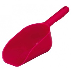 Scafa Plastic Alimente, 31x12x7 cm, Rosie, Scafa Manuala pentru Alimente, Scafe din Plastic pentru Alimente, Instrumente si Ustenstile Bucatarie, Scafa Plastic pentru Zahar si Faina, Scafa din Plastic pentru Cantarirea Alimentelor