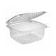Caserole Capac Atasat, 112x126x58 mm, 100 Buc/Set, 500 ml, Plastic Transparent, Caserole Reactangulare, Caserole de Unica Folosinta, Caserole cu Capac din Plastic, Caserole din Plastic, Caserola cu Capac, Caserole din Plastic Unica Folosinta