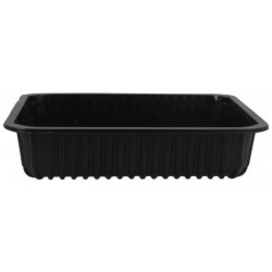 Set 300 Caserole, 227x178x80 mm, Negre, Material Polipropilena, Caserole Plastic, Caserola Unica Folosinta, Caserole Negre din Plastic, Caserole Take Away, Ambalaje Catering, Caserole Fast Food, Caserola Meniu, Set Caserole de Plastic