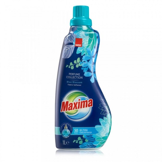 Balsam Concentrat Haine Sano Maxima Blue Blossom, 1 L, Parfum Floral, Balsam Rufe, Balsam Haine, Balsam Concentrat Rufe, Balsam pentru Spalat, Balsam pentru Haine, Balsam Parfumat, Balsam Sano, Balsam Haine Sano, Balsam Rufe Sano