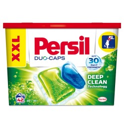 Detergent de Curatare Rufe PERSIL Duo-Caps Deep Clean, 42 Capsule, Parfum Fresh, Detergent Capsule Persil, Detergent Automat Capsule, Detergent Capsule pentru Haine, Detergent Capsule pentru Rufe, Capsule Detergent pentru Haine
