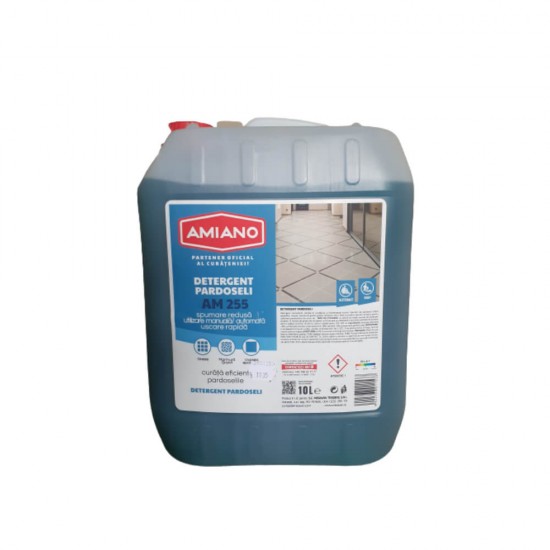 Detergent Pardoseli Amiano AM 255, 10L, Spuma Redusa, Detergent Pardoseli, Detergent pentru Pardoseli, Detergent Pardoseli Amiano, Detergent Multisuprafete, Detergent pentru Multisuprafete, Detergent Pardoseli cu Parfum