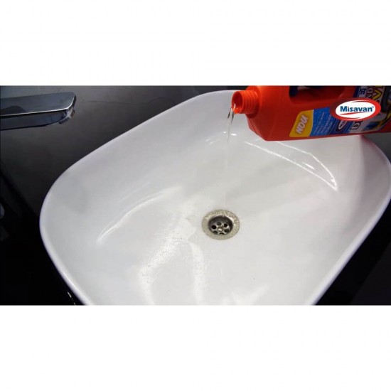 Gel Desfundare Tevi Misavan, 1 L, Putere Maxima, Solutie Gel pentru Desfundarea Tevilor de Scurgere, Gel Desfundare Scurgere, Solutie Desfundare Conducte, Solutie Desfundare Tevi, Solutii pentru Desfundarea Tevilor