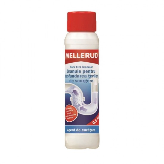 Granule Desfundare Tevi Mellerud, 600 g, Solutie tip Granule pentru Desfundare Tevilor de Scurgere, Granule Desfundare Scurgere, Granule Desfundat Conducte, Granule Desfundat Tevi, Solutie Desfundare Conducte, Solutie Desfundare Tevi